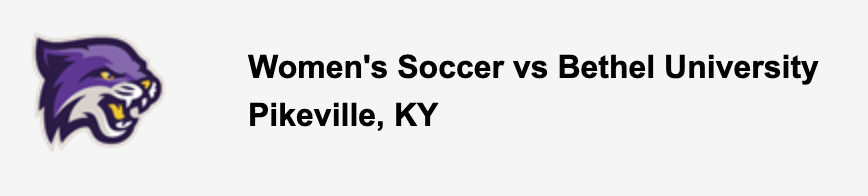 Women's Soccer vs Bethel University
