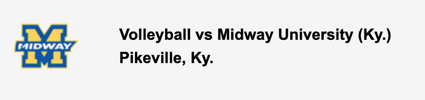 Volleyball vs Midway University (Ky.)