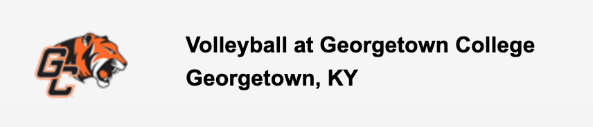 Volleyball at Georgetown College